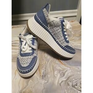 Gently Loved Women's Universal Thread Persephone Sneakers Blue Denim - Sz 6